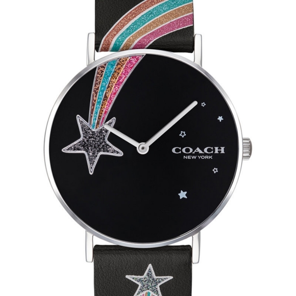 Women's Perry black leather strap watch, 36mm - Picture 3 of 5